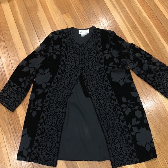 Vintage yolanda designer collection velvet pants suit SZ 16 (runs small) - Picture 12 of 15